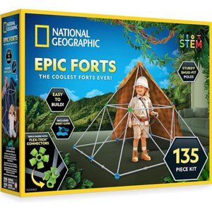 135-Piece Indoor Fort Builder for Kids, Build a Fort , STEM Building Toys